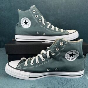 Converse All Star High-Top Sneakers True Nature Green Canvas Men's Size 8.5